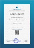 Сертификат создание персонального сайта